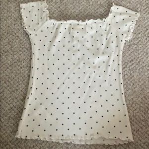 hollister off the shoulder shirt